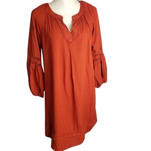 Crown Ivy Dress Plus Large Adult Colorful Shift Pullover Stretch Crochet